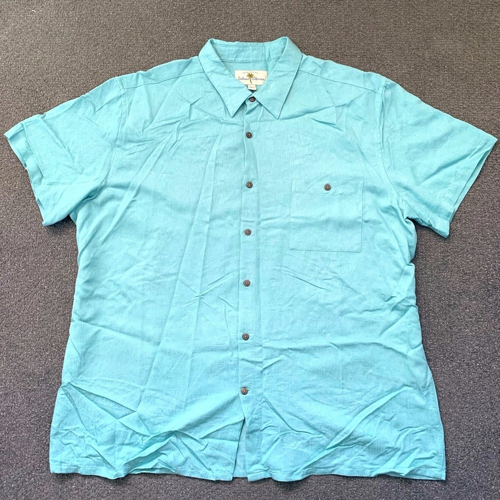 (NWOT) Island Shores Button Front Dress Shirt